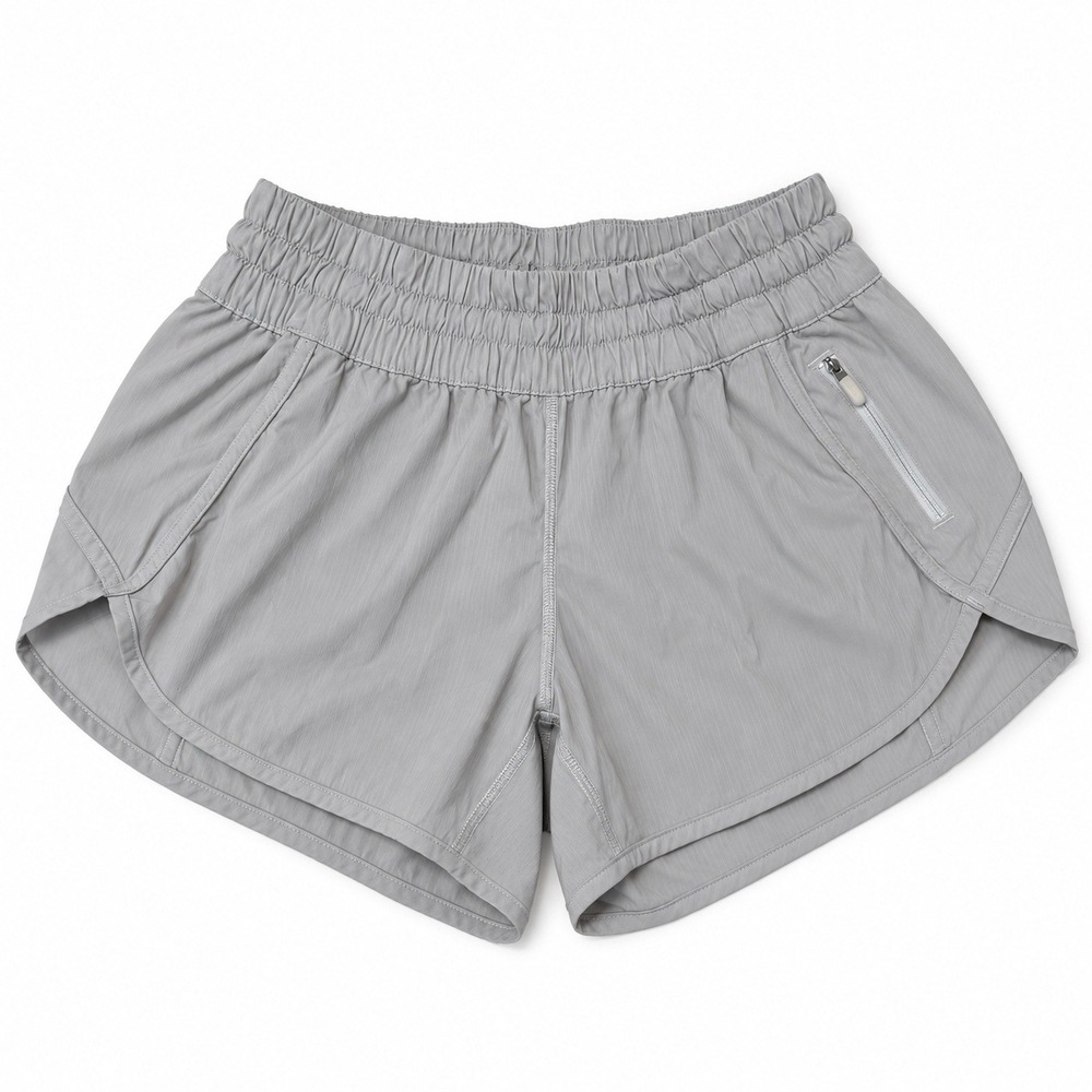 Lululemon Tracker Short V 4" Running Shorts Size 6 in Light Gray